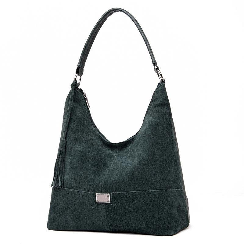 faux suede shoulder crossbody bag - MRSLM