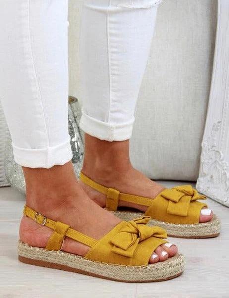Women's bow peep toe sandals, view 4 - MRSLM