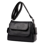 Women's genuine leather crossbody handbag, view 4 - MRSLM