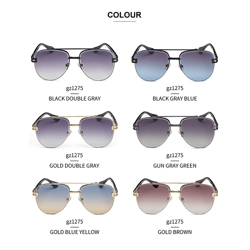 women's retro round frame sunglasses, view 3 - MRSLM