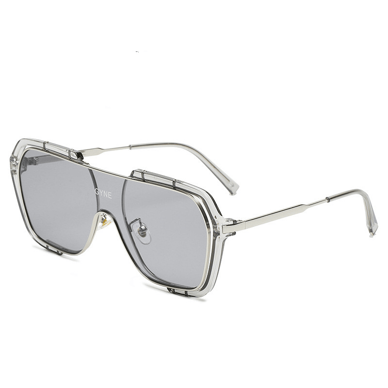men's retro polygon sunglasses, view 5 - MRSLM