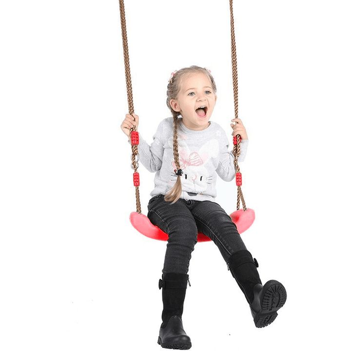 Outdoor Indoor Child Swing Children Adjustable Rope Soft Swing Garden Backyard Hammock Chair Max Load 200Kg - MRSLM