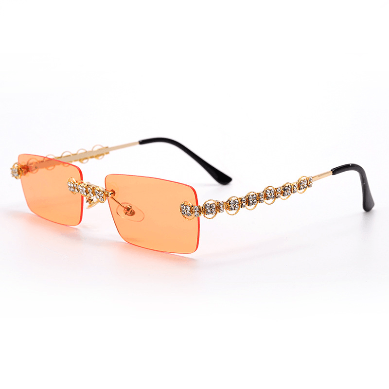 retro small square metal sunglasses, view 8 - MRSLM