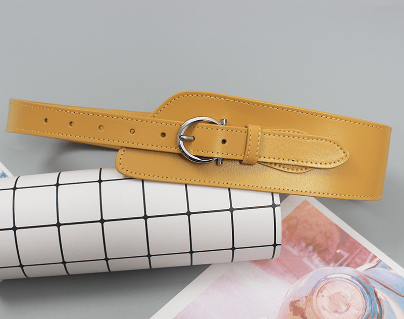 Women's retro cowhide waist belt, view 4 - MRSLM