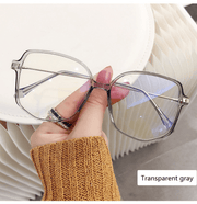 retro big frame flat lens glasses, view 6 - MRSLM