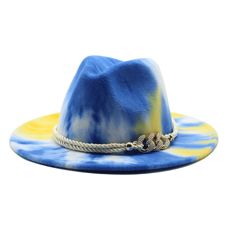 tie-dye felt jazz hat, view 5 - MRSLM