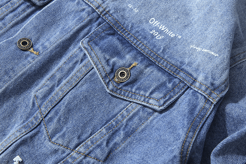 men's casual graffiti denim jacket, view 2 - MRSLM