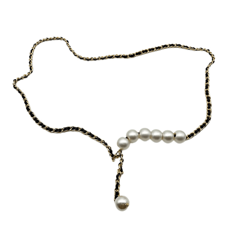 pearl metal braided waist chain belt - MRSLM