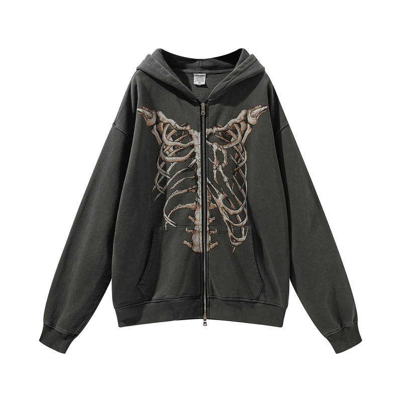 Distressed Cardigan Sweater Tide Brand Hooded Jacket - MRSLM
