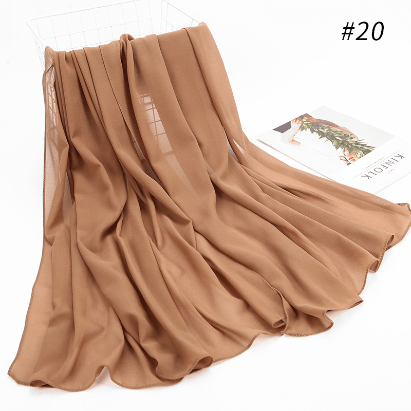 women's chiffon hijab headscarf, view 25 - MRSLM