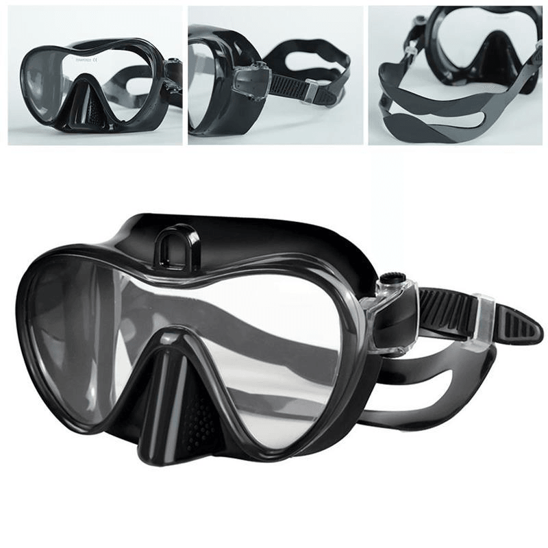 Diving Silicone Mask Breathing Tube Snorkel Mask HD Diving Glasses Outdoor Swimming Diving - MRSLM