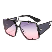 retro metal big frame sunglasses, view 5 - MRSLM