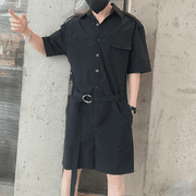 Men's belted romper jumpsuit, view 5 - MRSLM