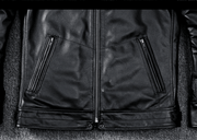 Men's Slim Leather Jacket, view 4 - MRSLM
