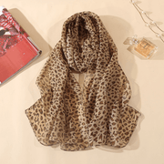Leopard chiffon thin shawl, view 4 - MRSLM