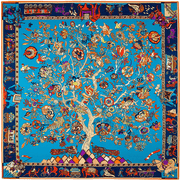 large square faux silk scarf, view 8 - MRSLM