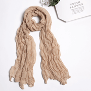 Plain candy color fold scarf, view 22 - MRSLM