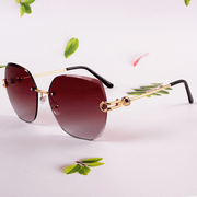 Planet-shaped rimless sunglasses, view 9 - MRSLM