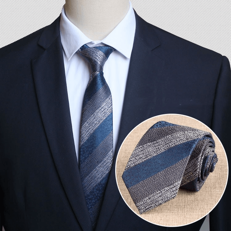 men's retro striped tie, view 6 - MRSLM