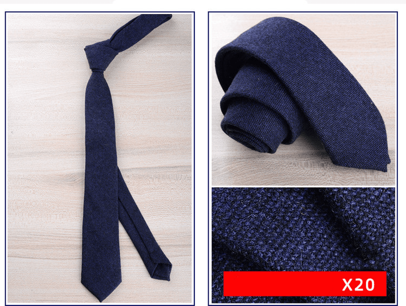 men's wool tie, view 19 - MRSLM