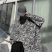 leopard print shirt jacket, view 4 - MRSLM