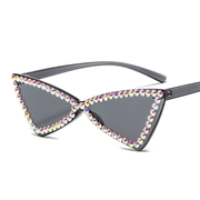 Retro triangle cat eye sunglasses, view 4 - MRSLM