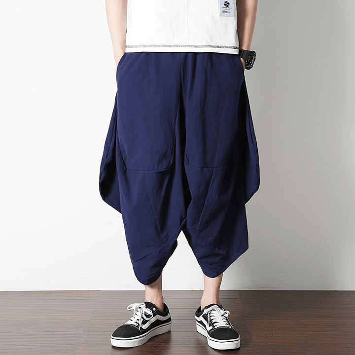 Flying Squirrel Pants Loose Cropped Crotch Pants - MRSLM