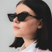 women's chain leg cat eye sunglasses, view 11 - MRSLM