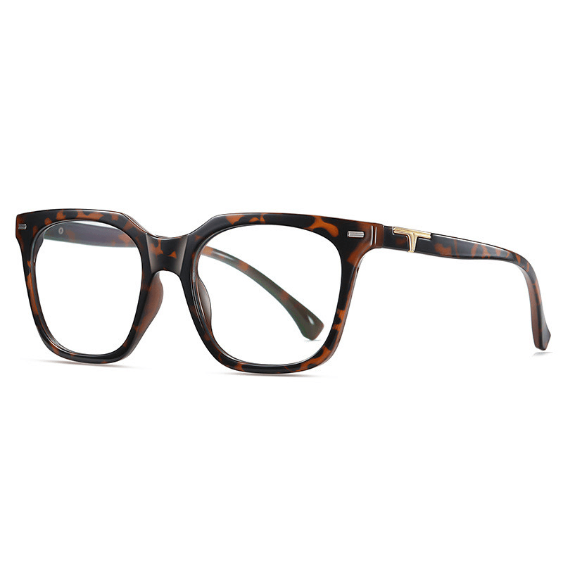 retro big frame flat mirror glasses, view 3 - MRSLM