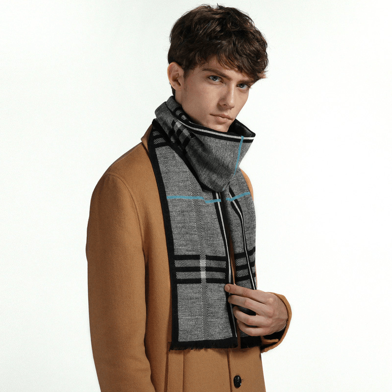 Men's Extended Imitation Cashmere All-Match Warm Scarf