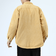 men's casual cotton buckle top coat, view 5 - MRSLM