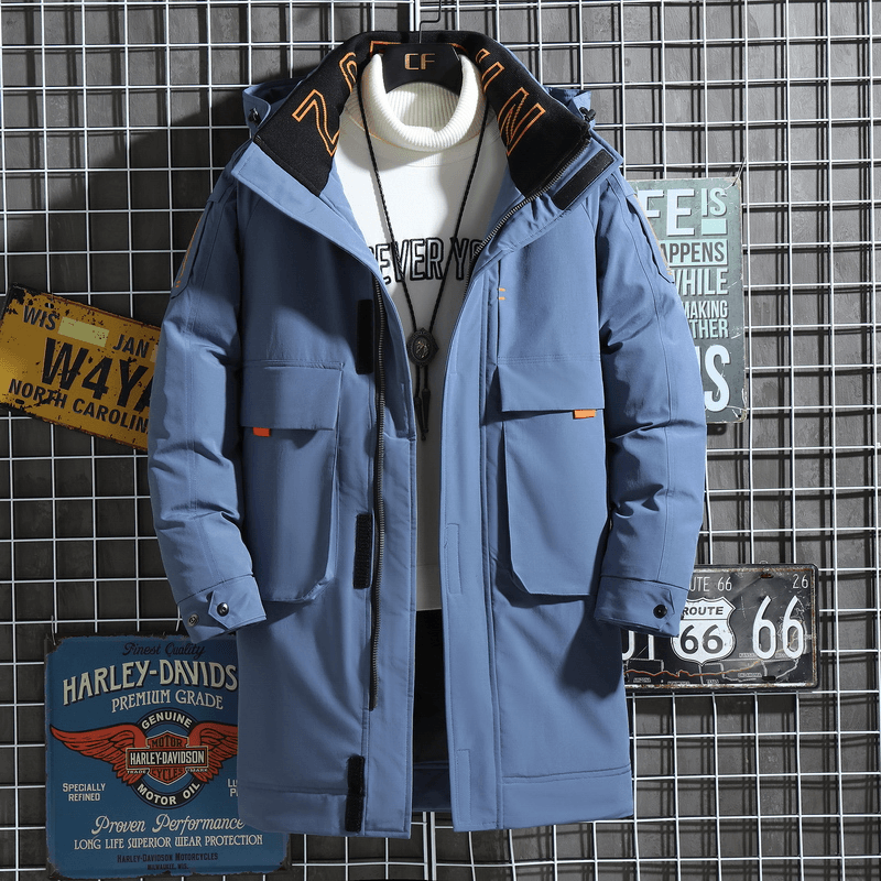 Thick down Jacket Men Mid Length