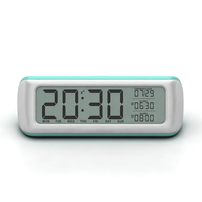 DC-12 5.5" Large Digital Alarm Clock with Backlight 2 Alarms Snooze Function - MRSLM
