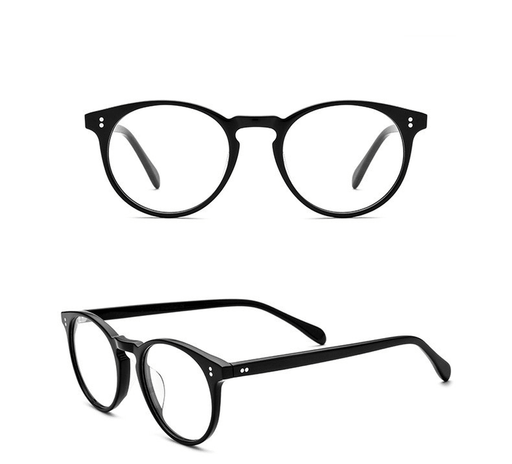 women's round acetate glasses frame - MRSLM