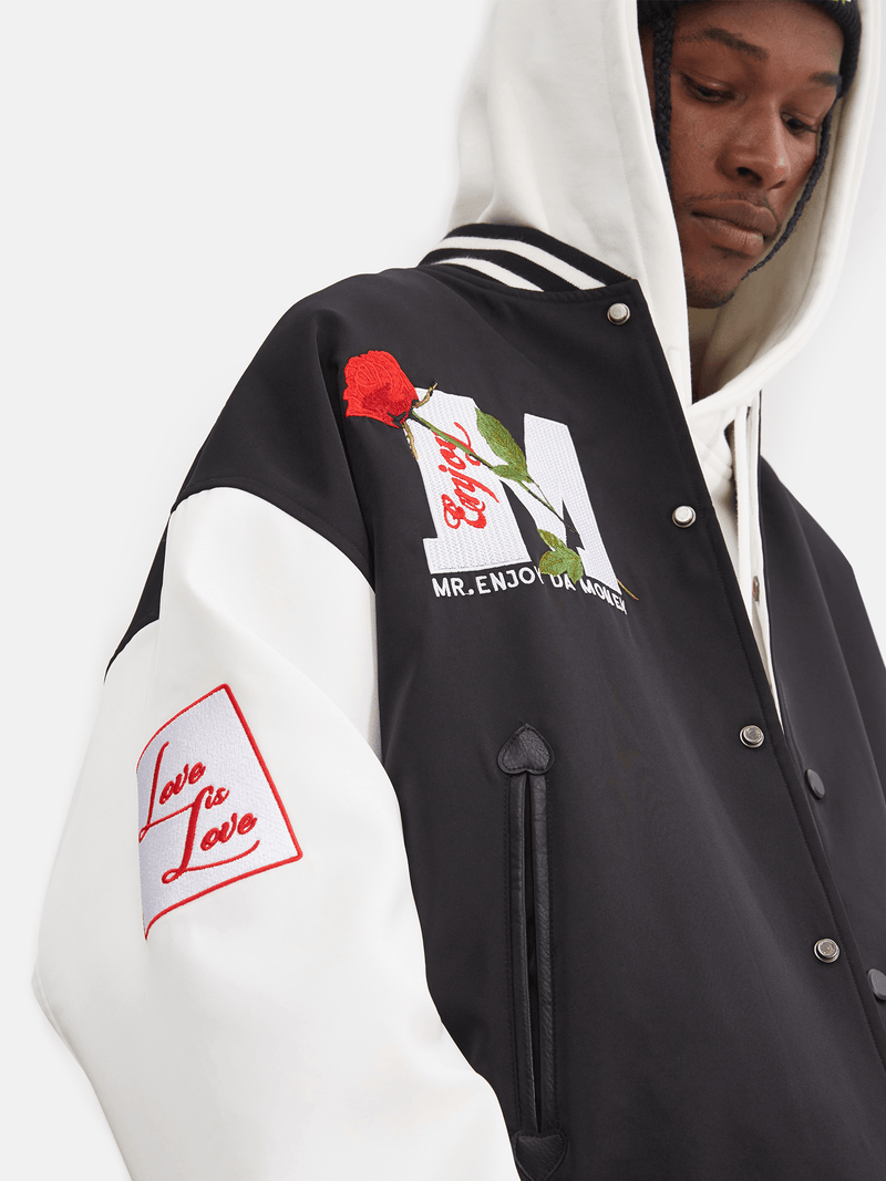 men's cotton baseball jacket, view 3 - MRSLM