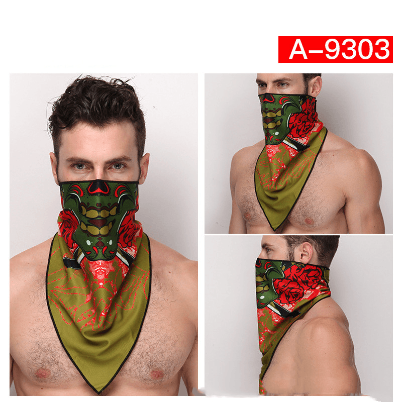 outdoor face mask with breathing valve, view 3 - MRSLM