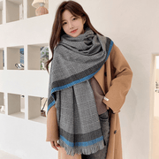 thick imitation cashmere scarf shawl, view 12 - MRSLM