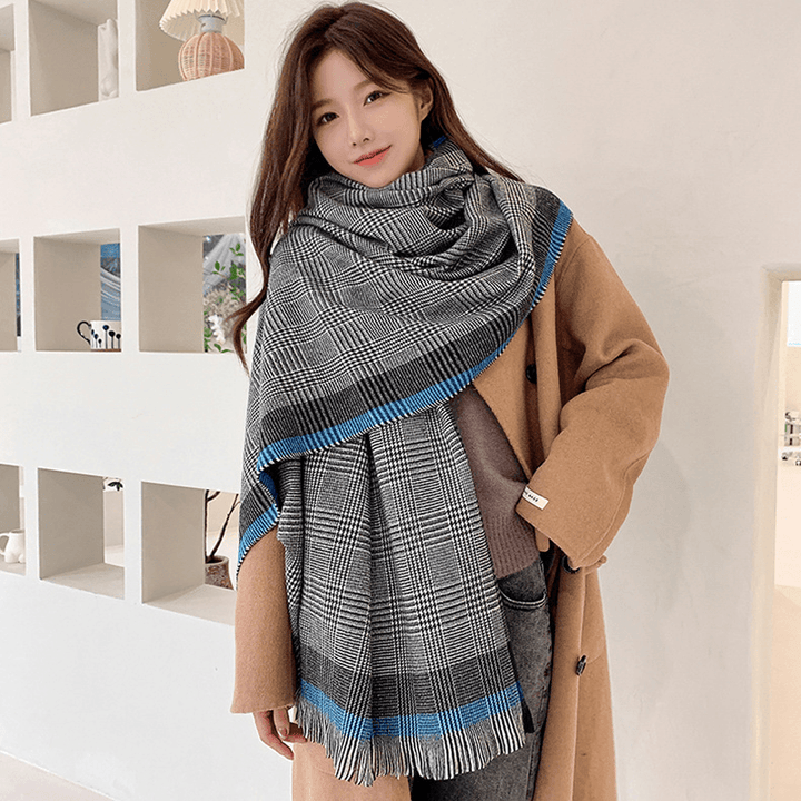 Thickened Cashmere Thermal Shawl Dual-Use Scarf - MRSLM