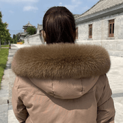 fox fur collar scarf, view 18 - MRSLM