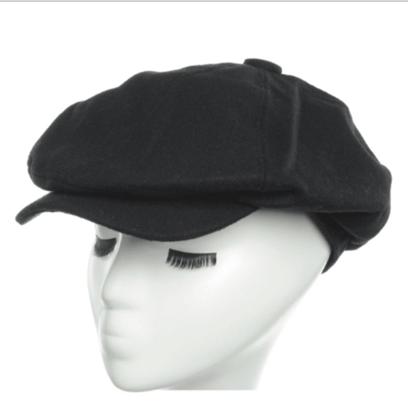 casual wool felt octagonal beret, view 6 - MRSLM