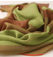 Multicolor plaid long scarf, view 5 - MRSLM