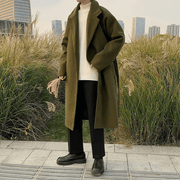 men's mid-length korean style coat - MRSLM