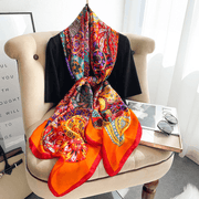 floral tie-dye gauze scarf shawl - MRSLM