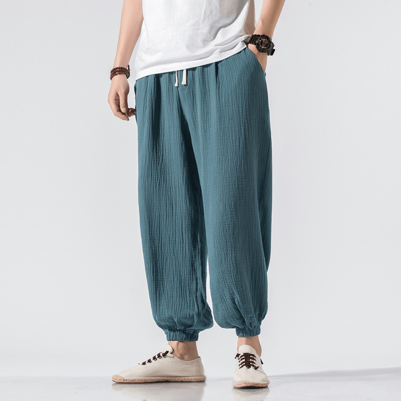 Thin Pants plus Size Casual Pants Harem Pants Wide Leg Pants Men - MRSLM