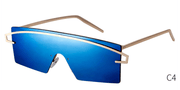 Large frame ocean lens sunglasses, view 7 - MRSLM