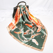 imitation silk satin square scarf palace print, view 3 - MRSLM