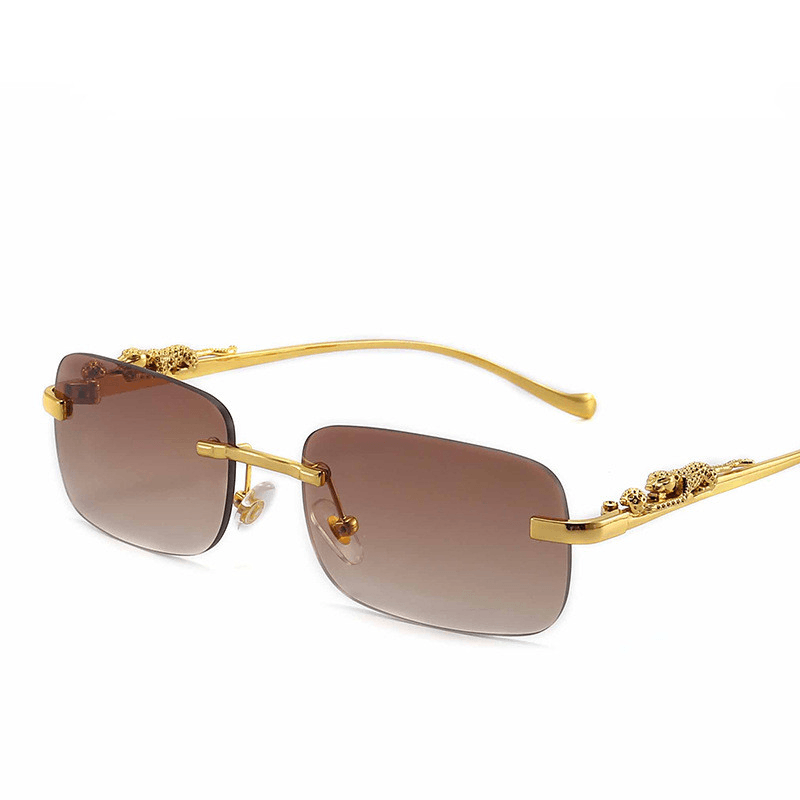 frameless square sunglasses, view 3 - MRSLM