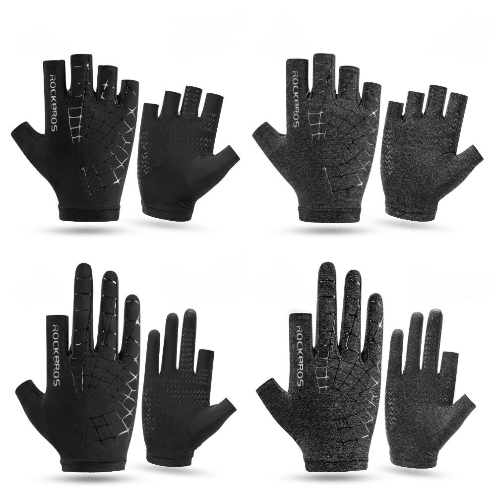 Ice Silk Gloves Sunscreen Men's and Women's Cycling Gloves