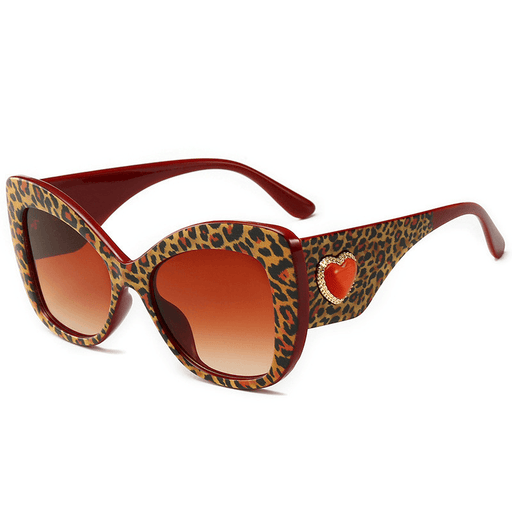 leopard print cat-eye sunglasses - MRSLM