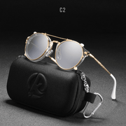 Women's round mirror sunglasses, view 2 - MRSLM